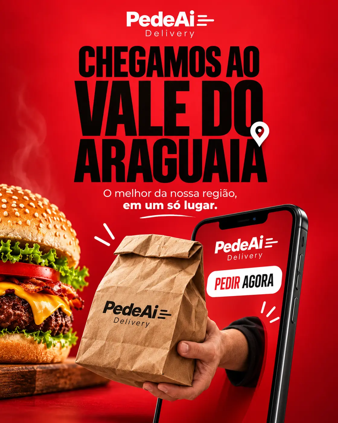 PedeAi Delivery chegou ao Vale do Araguaia